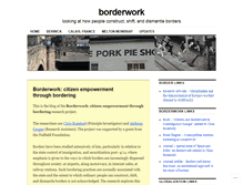 Tablet Screenshot of borderwork.wordpress.com