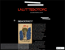 Tablet Screenshot of laluttedotorg.wordpress.com