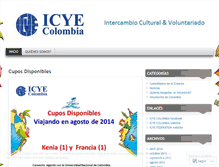 Tablet Screenshot of icyecolombia.wordpress.com