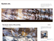 Tablet Screenshot of oystersetcetera.wordpress.com