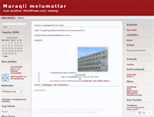 Tablet Screenshot of narxozgenclik.wordpress.com