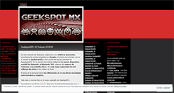 Desktop Screenshot of geekspotmx.wordpress.com