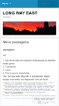 Mobile Screenshot of longwayeast.wordpress.com