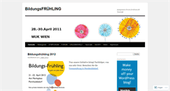 Desktop Screenshot of bildungsfruehling.wordpress.com