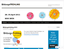 Tablet Screenshot of bildungsfruehling.wordpress.com