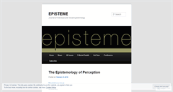 Desktop Screenshot of epistemejournal.wordpress.com