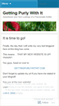 Mobile Screenshot of gettingpurlywithit.wordpress.com