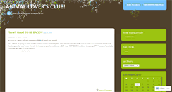 Desktop Screenshot of animalluverclub.wordpress.com