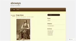 Desktop Screenshot of aboways.wordpress.com