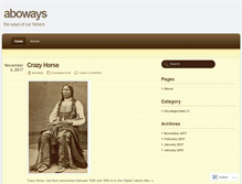 Tablet Screenshot of aboways.wordpress.com