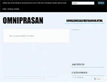 Tablet Screenshot of omniprasan.wordpress.com