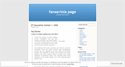 Desktop Screenshot of fansaviola.wordpress.com