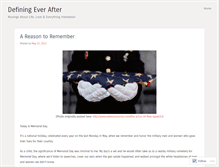 Tablet Screenshot of definingeverafter.wordpress.com