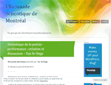 Tablet Screenshot of escouadesemiotique.wordpress.com