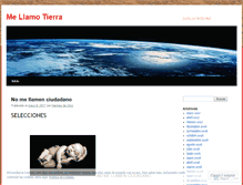 Tablet Screenshot of mellamotierra.wordpress.com