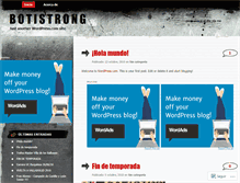 Tablet Screenshot of botistrong.wordpress.com