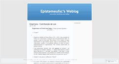Desktop Screenshot of epistemeufsc.wordpress.com