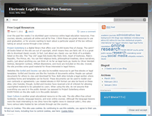 Tablet Screenshot of elawresearch.wordpress.com