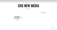 Desktop Screenshot of chsnewmedia.wordpress.com