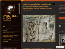 Tablet Screenshot of darkpinesmedia.wordpress.com