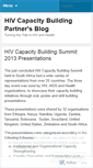 Mobile Screenshot of hivcapacityforum.wordpress.com