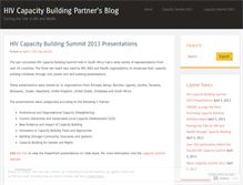 Tablet Screenshot of hivcapacityforum.wordpress.com