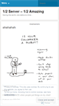 Mobile Screenshot of halfserverhalfamazing.wordpress.com