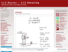 Tablet Screenshot of halfserverhalfamazing.wordpress.com