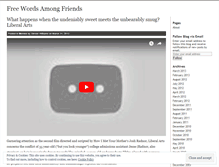 Tablet Screenshot of freewordsamongfriends.wordpress.com