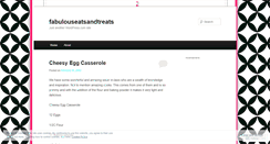 Desktop Screenshot of fabulouseatsandtreats.wordpress.com