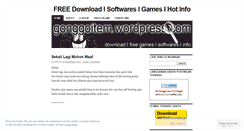 Desktop Screenshot of gonggoitem.wordpress.com