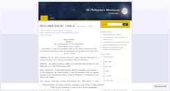 Desktop Screenshot of hrmindanao.wordpress.com