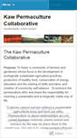 Mobile Screenshot of kawpermaculture.wordpress.com