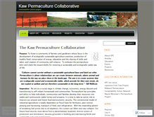 Tablet Screenshot of kawpermaculture.wordpress.com