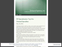 Tablet Screenshot of nursingandrespiratorycare.wordpress.com