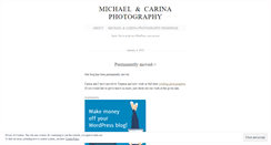 Desktop Screenshot of michaelandcarina.wordpress.com