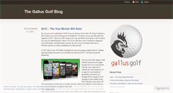 Desktop Screenshot of gallusgolf.wordpress.com