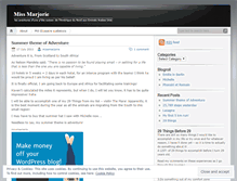 Tablet Screenshot of missmarjorie.wordpress.com