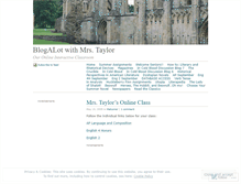 Tablet Screenshot of mtaylorwhs.wordpress.com