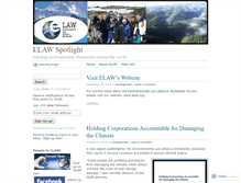 Tablet Screenshot of elawspotlight.wordpress.com
