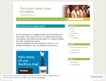 Tablet Screenshot of guitarcentermusicfoundation.wordpress.com