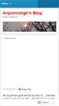 Mobile Screenshot of anjaanrahgir.wordpress.com