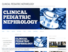 Tablet Screenshot of pediatricnephrology.wordpress.com