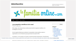 Desktop Screenshot of lafamiliaonline.wordpress.com