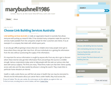 Tablet Screenshot of marybushnell1986.wordpress.com