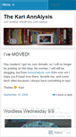 Mobile Screenshot of kariannalysis.wordpress.com