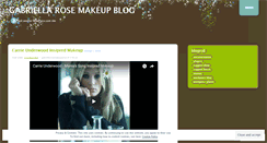 Desktop Screenshot of gabriellarosemakeupartist.wordpress.com