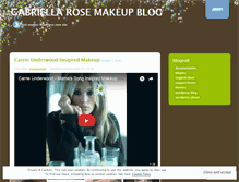 Tablet Screenshot of gabriellarosemakeupartist.wordpress.com