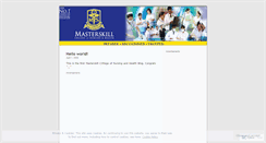 Desktop Screenshot of masterskill.wordpress.com
