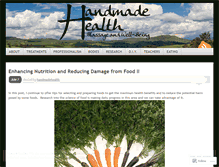 Tablet Screenshot of handmadehealth.wordpress.com